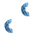 thumbnail image 4 of relayinert Lot de 2 Housses de Patins à Glace Élastiques Protège-Chaussures à Roulettes Unisexe Réutilisables Lavables Portatives Protection de Patinage Fournitures Bleu Clair 2 Ensembles, 4 of 6