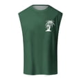 thumbnail image 1 of Summer Fashion Men's Vest Coconut Tree Small Pattern Shoulder Design Minimalist Style Casual Sleeveless Top, 1 of 6