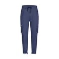 thumbnail image 5 of WRKEKC Cargo Pants for Men Pocket Patch Drawstring Multiple Pockets Straight Leg Work Pants Outdoor Fitness Pants for Active Wear, 5 of 5