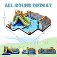thumbnail image 3 of Costway Giant Soccer-Themed Inflatable Water Slide Bouncer Splash Pool With 735W Blower, 3 of 9