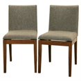 thumbnail image 1 of Bowery Hill Chaise de Salle à Manger en Marron (Lot de 2), 1 of 2