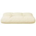 thumbnail image 3 of vidaXL Pallet Cushion Cream 50x40x12 cm Fabric, 3 of 5