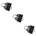 thumbnail image 2 of maskred Stylish And Functional Straw Handbag For All Needs Straw Beach Bag Shoulder Bag Straw Bag Tote Bag black 3Set, 2 of 6