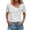 #01White, variant on yoeyez Eyelet Blouses for Women Dressy,Womens Casual Short Sleeve Tops Buttons Irregular V Neck Blouses Summer Basic Solid Blouses 2025 Daily Deals Red L