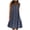 Dark Gray, variant on Boho Dresses for Women 2025 Summer Casual Sleeveless Floral Pleated Tank Sundress Swing Elegant Crewneck Beach Midi Dress