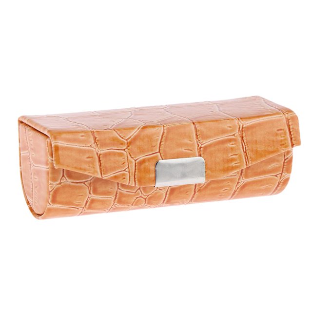 HILABEE Lipstick case with mirror lipstick box holder box makeup, orange