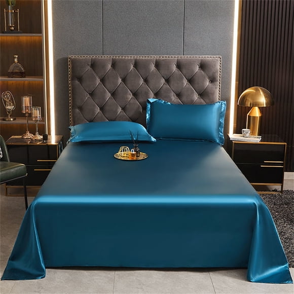 Ice Silk Cooling Bed Sheet for Summer – Thin Wrinkle Resistant Cool Sheets for Hot Sleep,Soft Viscose Fabric,Machine Washable,Multiple Colors,170x230cm,for Home Bedroom