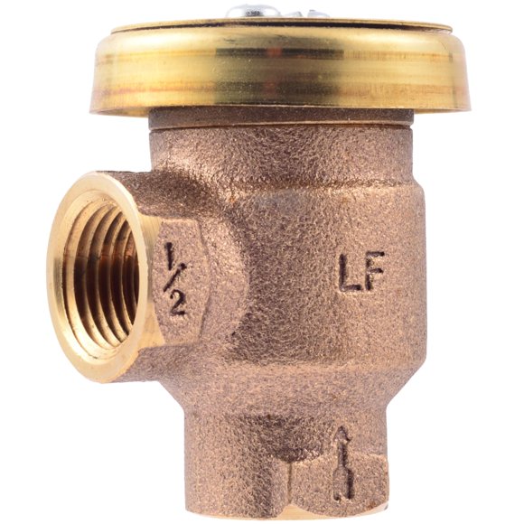 Cash Acme 1/2 Inch V-101 Anti-Siphon Vacuum Breaker, Brass Plumbing Fitting, 17383-0000F