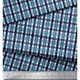 thumbnail image 3 of Soimoi Rayon Fabric Gingham Check Printed Fabric 1 Yard 56 Inch Wide, 3 of 3