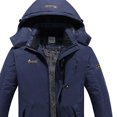 thumbnail image 3 of Manteaux pour Hommes Manteau Coupe-Vent Imperméable Chaud à Capuche Imperméable Manteaux de Planche à Neige, 3 of 3