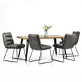 thumbnail image 2 of Homy Casa 5 Piece Dining Room Set - Rectangular Dining Table and 4 Industrial Side Chairs for 4 Person, 2 of 12