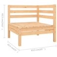 thumbnail image 5 of vidaXL 10 Piece Garden Lounge Set Solid Wood Pine, 5 of 5