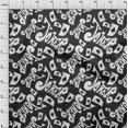thumbnail image 3 of oneOone Rayon Dark Gray Fabric Joker & Poker Text Craft Projects Decor Fabric Printed By The Yard 56 Inch Wide, 3 of 5