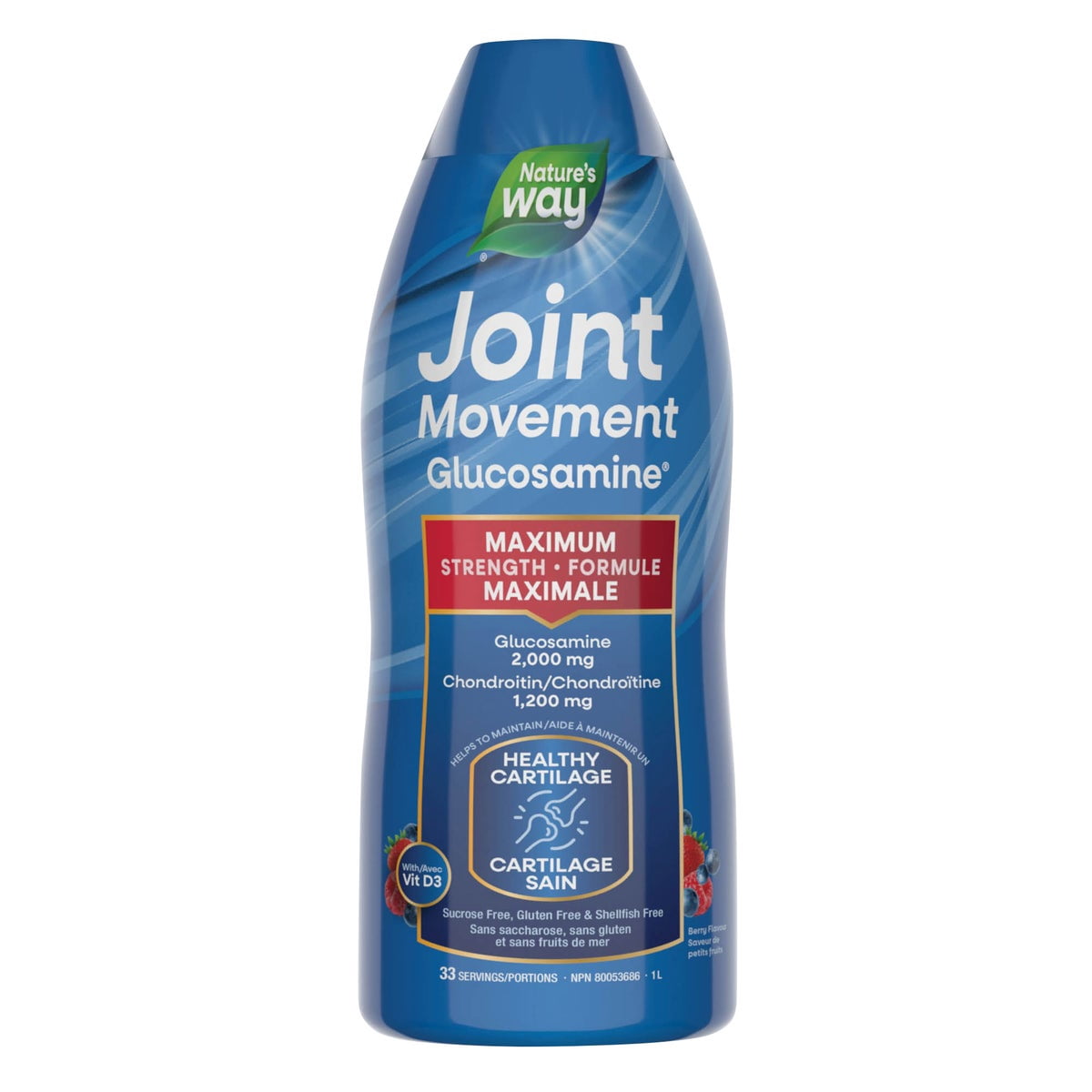 Naturally Joints  Movements - Glucosamine Elixir, 1 Liter