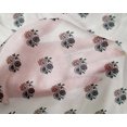 thumbnail image 4 of oneOone Silk Tabby Fabric Floral Block Printed Fabric 1 Yard 42 Inch Wide, 4 of 4