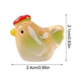thumbnail image 3 of Mini Resin Chicken Glowing Potted For Mini Tale Garden Aquarium Party Home Decoration, 3 of 6