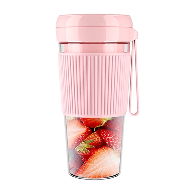 Blender for Shakes and Smoothies USB Rechargeable Cordless Mixer Mini Juicer One Button Control Kitchen Small Appliances Green