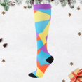 thumbnail image 2 of FhsagQ Socks Men's Socks Plus Size Set Exercise Stress Socks Elastic Socks Running Skipping Compression Socks Stockings Jacquard Calf Socks Mens Socks Teddy Watermelon Red S, 2 of 3