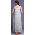 thumbnail image 2 of Bimba Robe de Nuit en Rayonne Imprimée pour Femmes, Sans Manches, Tenue de Nuit, Robe Maxi - TG, 2 of 5