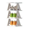 thumbnail image 5 of Birdeem Multi-Layer Letter Shoe Rack, Small Shoe Cabinet for Household Doorstep Balcony, and Economical Folding Shoe Rack for Student Dormitories, 5 of 5