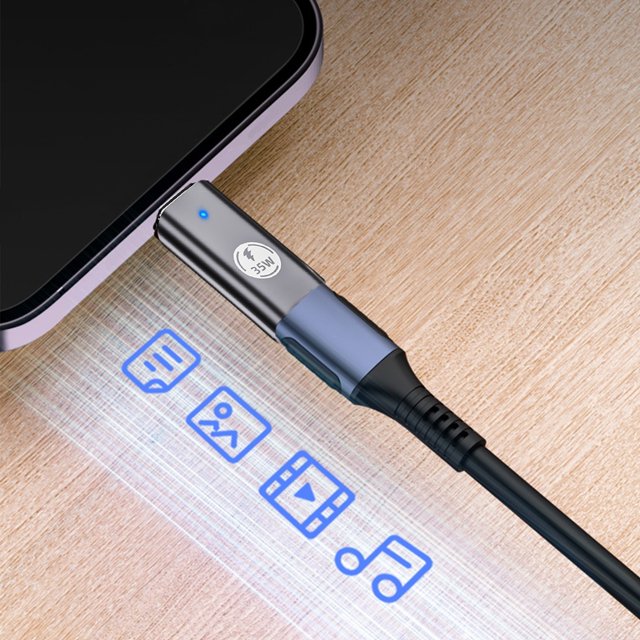 UsRHHA USB C Adapter, Data Cable To Type-C Charging 35W Adapter, USB C Transfer Adapter for Phone Computer Charging Data Sync