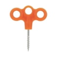 thumbnail image 1 of Clous de Sol de Camping et de Randonnée pour l'Extérieur Phosphorescents Clous de Tente pour Installation Coupe-Vent avec Boucle de Fixation de Sol et de Corde en Acier Inoxydable à Trois Trous 5 Pcs, 1 of 3