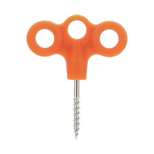 Clous de Sol de Camping et de Randonnée pour l'Extérieur Phosphorescents Clous de Tente pour Installation Coupe-Vent avec Boucle de Fixation de Sol et de Corde en Acier Inoxydable à Trois Trous 5 Pcs