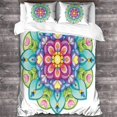thumbnail image 2 of Mandala Bedding Set, Microfiber D Bohemian Bedding Set Hypoallergenic Duvet Covers with PillowcasesColor,Double, 2 of 5