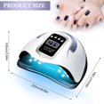 thumbnail image 2 of YOPTOP UV LED Nail Lamp  280W UV Light for Nails  UV Lamp for Gel Nails  UV Nail Dryer LED Light for Gel Polish with 4 Timer Setting  Professional Nail Art Tools with Automatic Sensor, 2 of 9