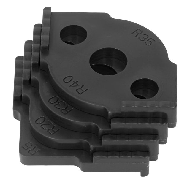 4 Modèles de Routeur de Gabarit de Rayon ABS Radius Modèle de Bit de Routeur de Gabarit Rapide Positionneur de Coin Demi-Arrondi