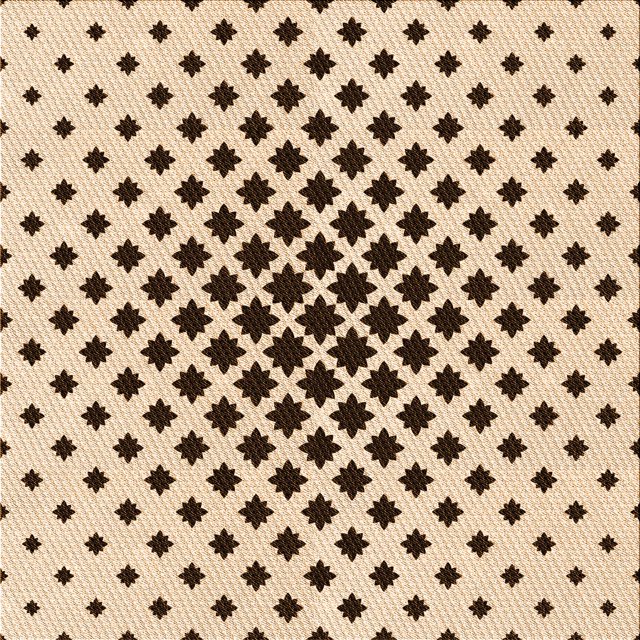 Ahgly Company Tapis d'Intérieur Lavable en Machine Carré Transitionnel Marron Sienne, 6 Pieds Carré