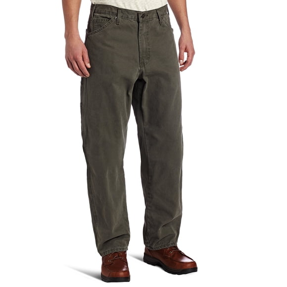 Dickies Mens Relaxed Fit Sanded Duck Carpenter Jean, 36W x 30L