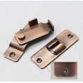 thumbnail image 3 of ORUYROP 90 Degree Locking Privacy Lock Sliding barn Door Latch Right Angle Door Clasp cam Lock (Large Copper), 3 of 5