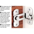 thumbnail image 5 of ORUYROP 90 Degree Locking Privacy Lock Sliding barn Door Latch Right Angle Door Clasp cam Lock (4 inches*2), 5 of 5