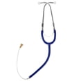 thumbnail image 1 of Stethoscope, Metal Anti Slip Lightweight Hearing Aid Stethoscope Binaural  For Noise Detection Dark Blue, 1 of 8