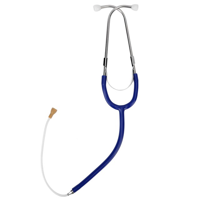 Stethoscope, Metal Anti Slip Lightweight Hearing Aid Stethoscope Binaural For Noise Detection Dark Blue