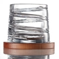 thumbnail image 1 of Pirouette Spirale Old Fashion Whiskey Glass With Bamboo Coaster 300ml Set of 4, 1 of 4