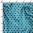 thumbnail image 2 of Soimoi Blue Poly Georgette Fabric Fleur_de_lis Damask Print Fabric by the Yard 42 Inch Wide, 2 of 6