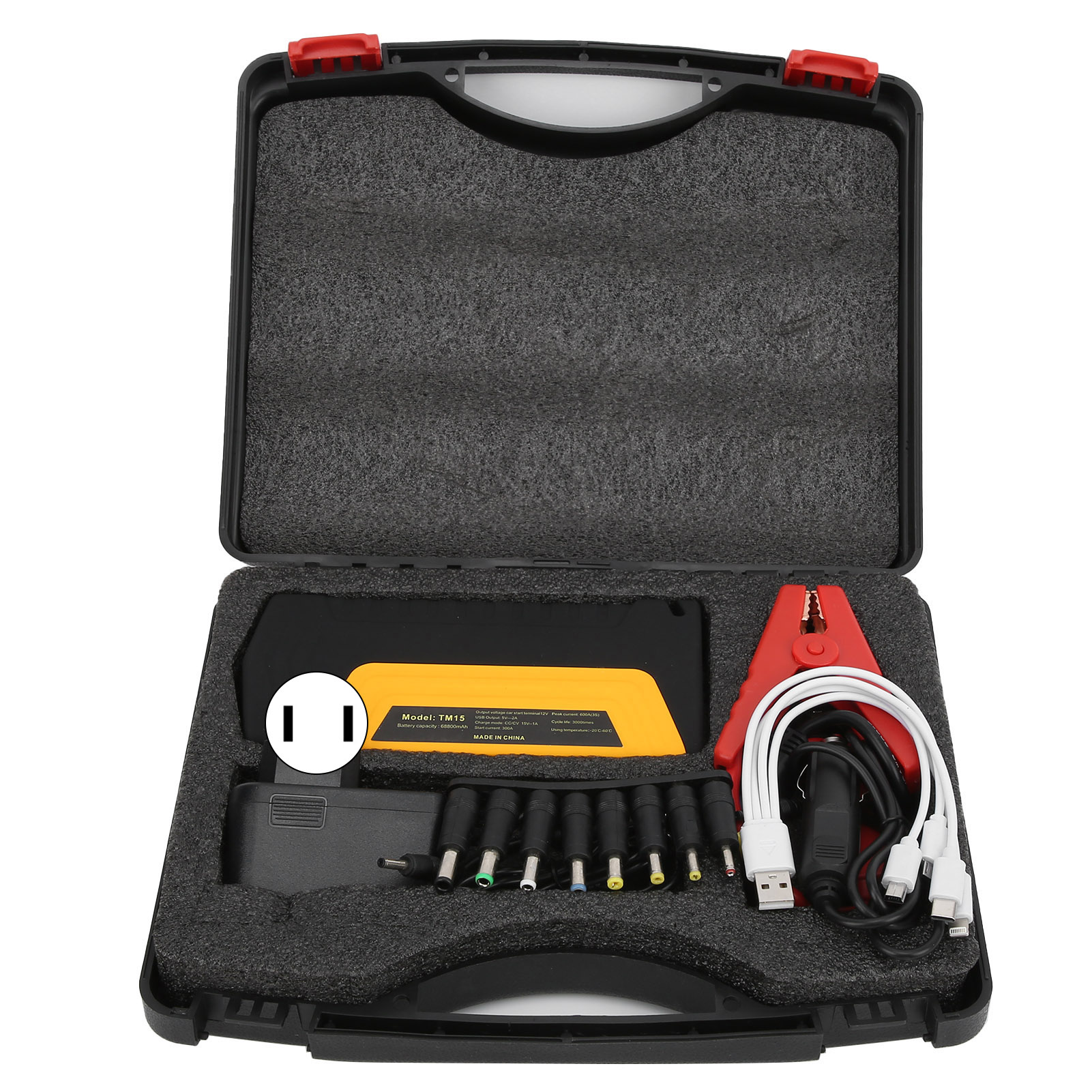 Car Jump Starter 68800mAH 600A MutiFunction Battery Charger Portable High Power(Prise )