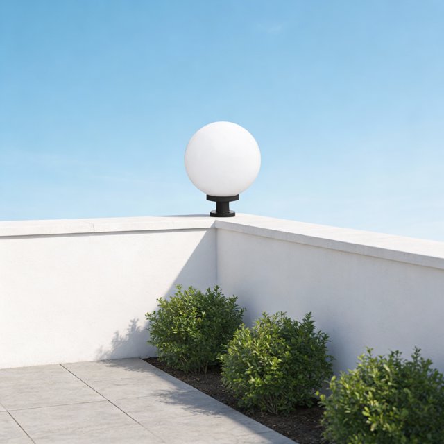 BESTYASH outdoor lamp post light fixture Post Light White Modern Style Hotel Decoration Outdoor 1 Set