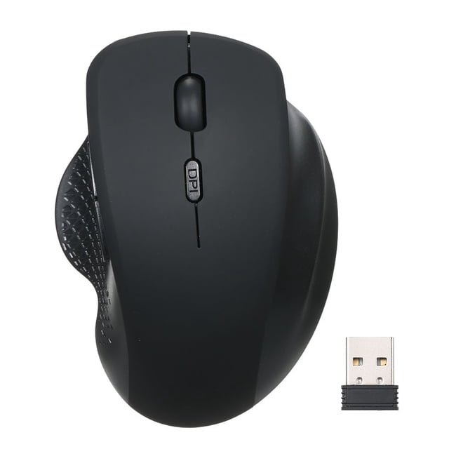 FlyFlise Souris Verticale Optique Sans Fil 2,4 g 6 Touches Souris Ergonomique de Bureau 3 DPI Réglables Confortable