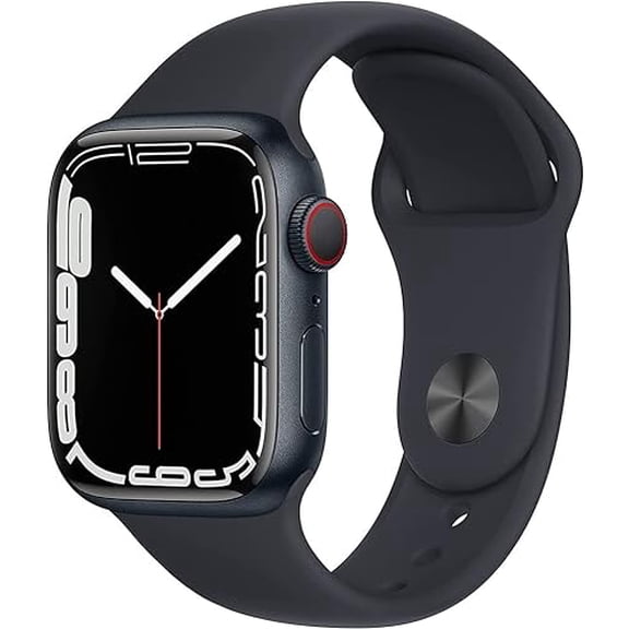 Apple Watch Series 7 (GPS + Cellular) 41mm Midnight Aluminum Case with Midnight Sport Band | Certified Refurbished (Grade A)