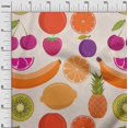 thumbnail image 2 of oneOone Silk Tabby Light Peach Fabric Fruits Craft Projects Decor Fabric Printed By The Yard 42 Inch Wide, 2 of 4