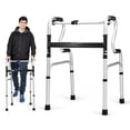 thumbnail image 1 of Costway Déambulateur Pliant à un Bouton Cadre de Marche en Aluminium avec Hauteur Réglable, 1 of 10