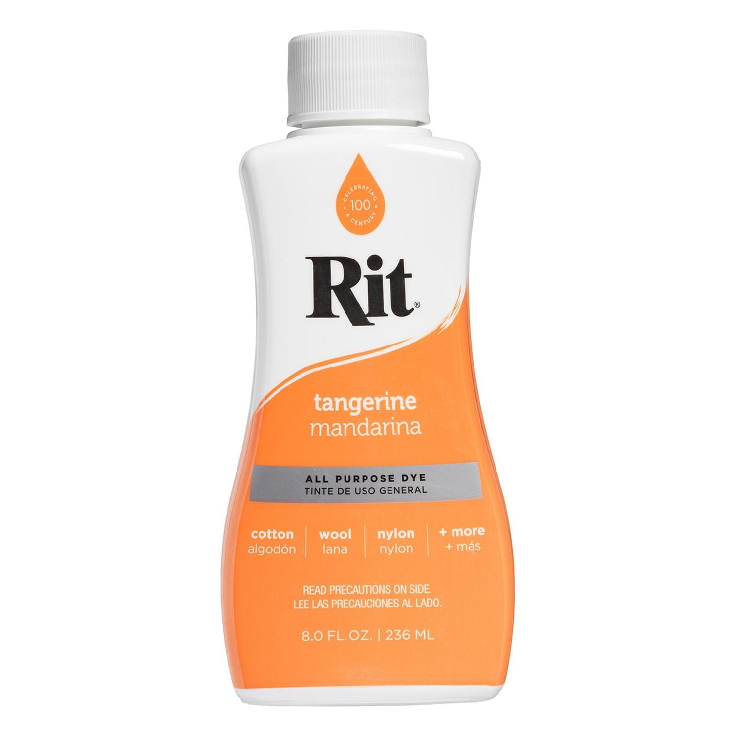 RIT All Purpose Liquid Dye, Tangerine, 236 mL (8 oz)