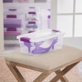 thumbnail image 4 of Sterilite 6 Quart Plastic ClearView Latch Storage Container Tote, 24 Pack, 4 of 10