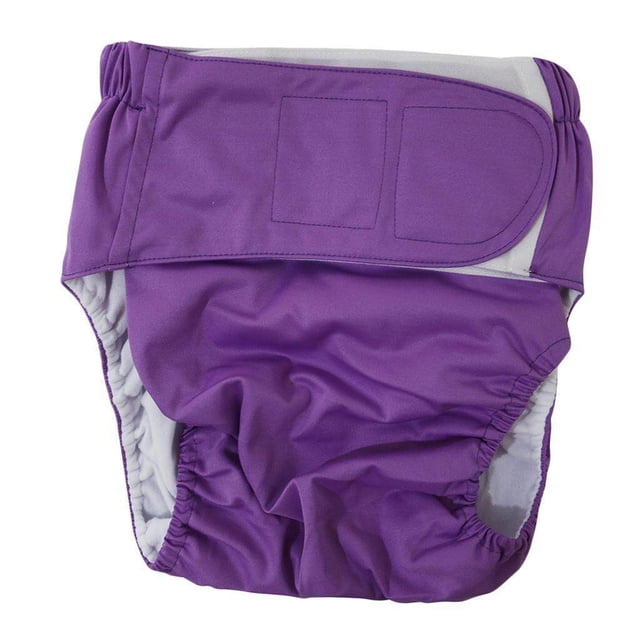 Couches en Tissu Réutilisables pour Adultes Pantalons Lavables Taille Unique Aide à l'Incontinence Violet