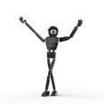 thumbnail image 2 of 592pcs Black One-Eyed Monster Building Blocks, Creative Articulated Skeleton Bricks Toy, Direct Factory Supply, Drop Shipping Available, 2 of 5