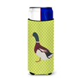 thumbnail image 1 of Caroline's Treasures BB7682MUK Caroline's Treasures Rouen Duck Green Decorative Can Hugger Slim Multicolor"", 1 of 1