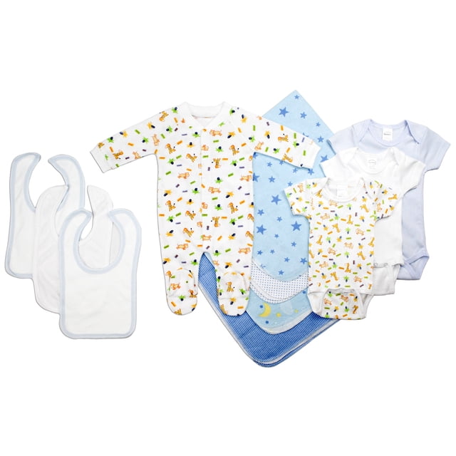 Bambini Newborn Baby Boy 11 Pc Layette Baby Shower Gift Set